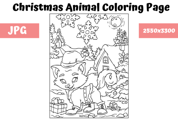 Christmas Animal Coloring Page 3 Review