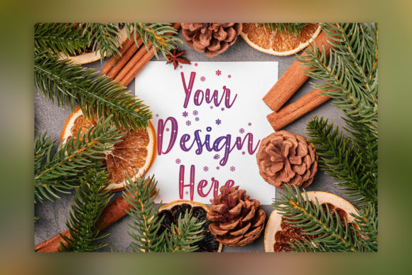 Christmas Composition Mockup for Christmas Amp Projects