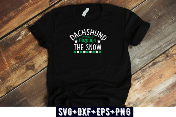 Christmas Design Dachshund Through the T-Shirt Designs