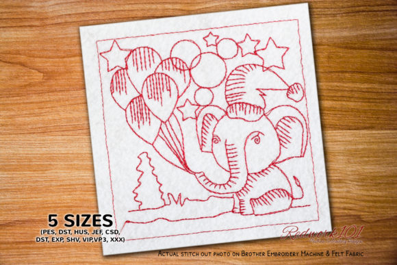 Christmas Elephant Lineart Design for Festive Projects