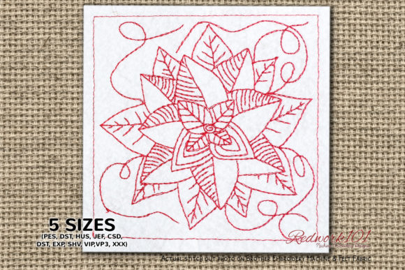 Christmas Flower Lineart Design Review