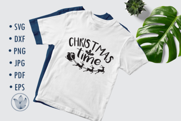 Christmas Time SVG File for Crafts and Creative Projects