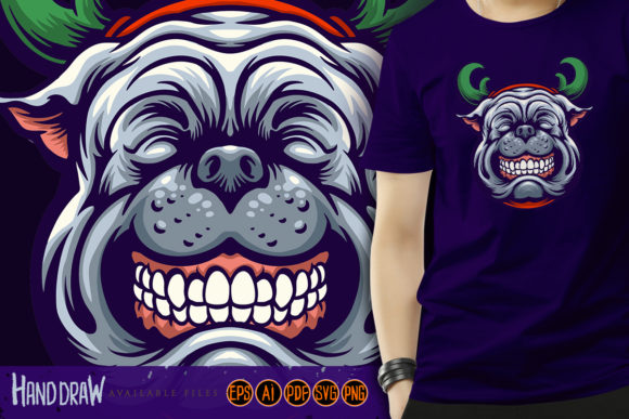 Happy Bulldog Puppy Merry Christmas Crafts