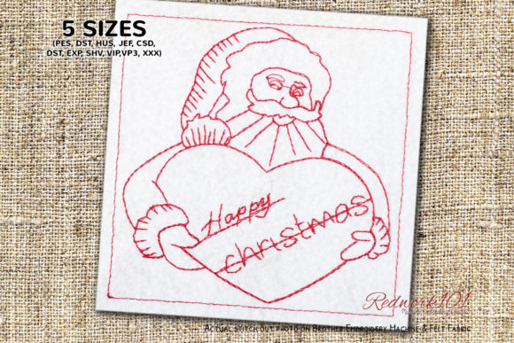 Happy Christmas Bluework for Handmade Creations