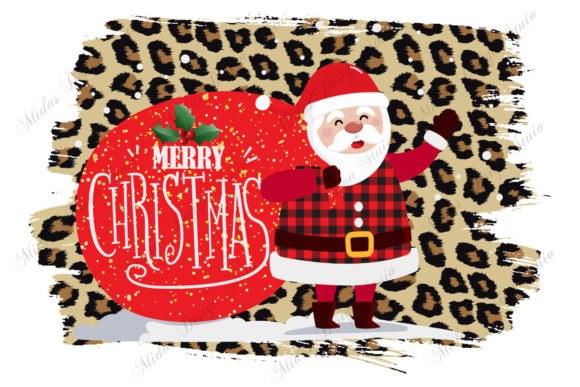 Merry Christmas Leopard Buffalo Plaid Crafts