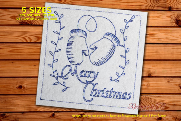 Santa Gloves for Christmas Crafting