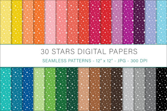 Stars Digital Papers - A Versatile Pattern for Branding and Marketing