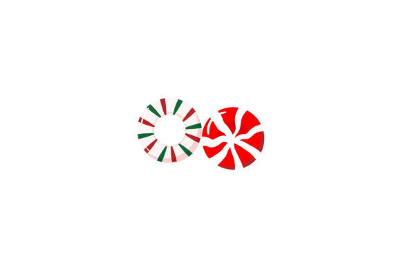 Two Hard Candy Christmas Icon for Local Business Branding
